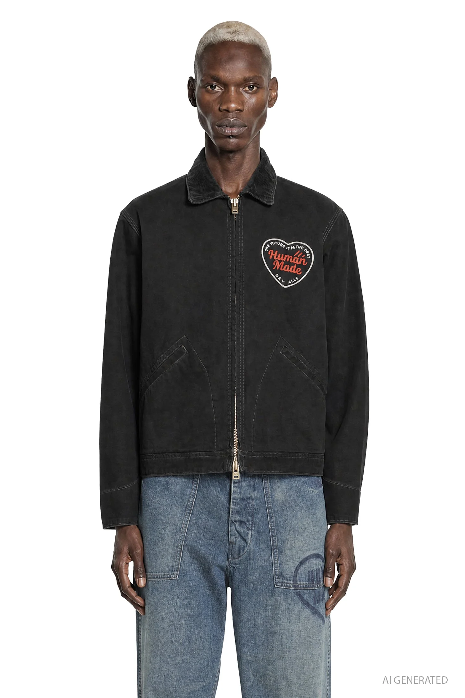 Zip-up Work Jacket - 1