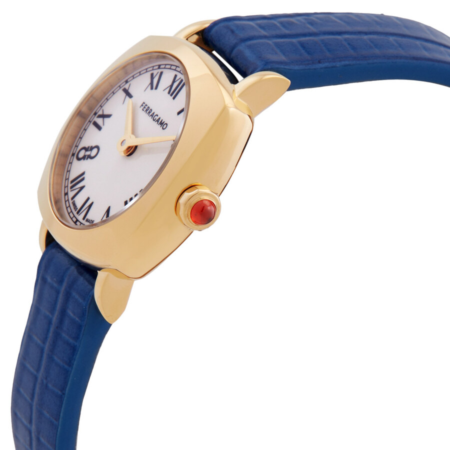 Ferragamo Soft Square Quartz White Dial Ladies Watch SFKU00223 - 2