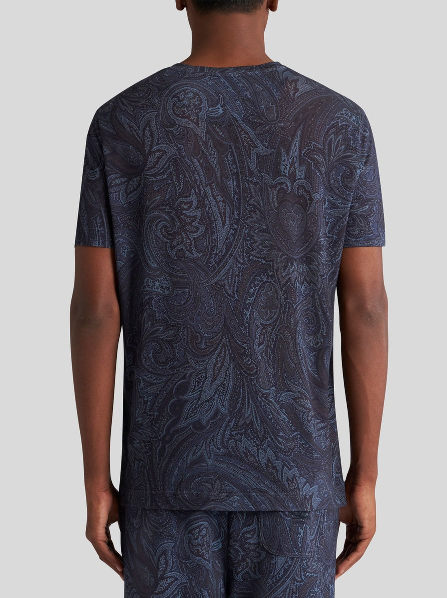 PAISLEY-PRINT T-SHIRT - 4