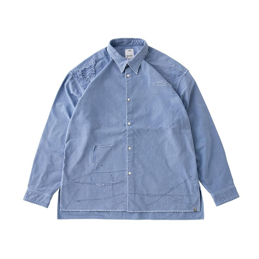 TRAVAIL SHIRT L/S CRASH BLUE - 1