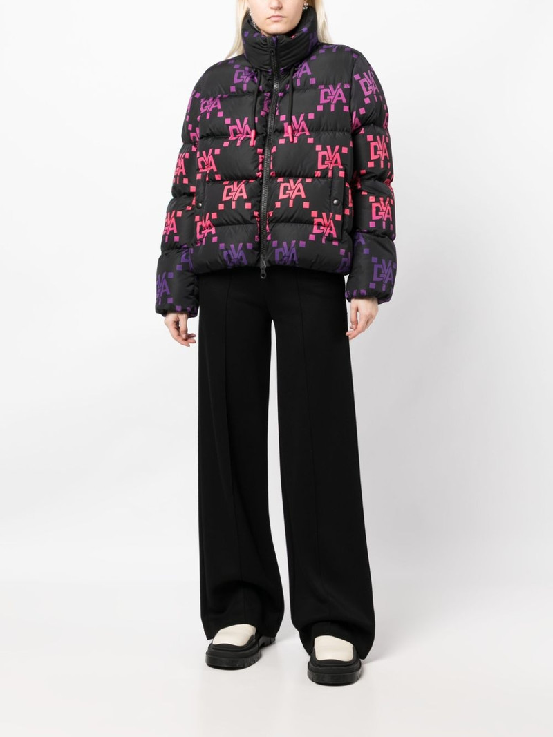 DUVETICA monogram-pattern quilted jacket outlook