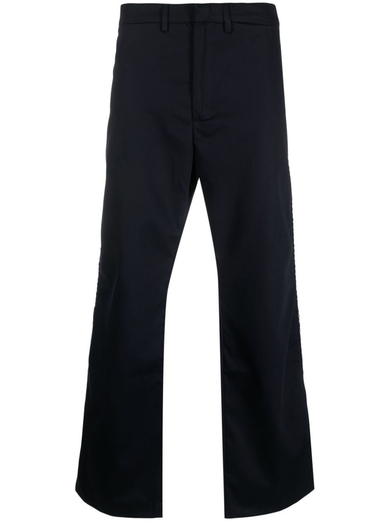 studded cotton bootcut trousers 1