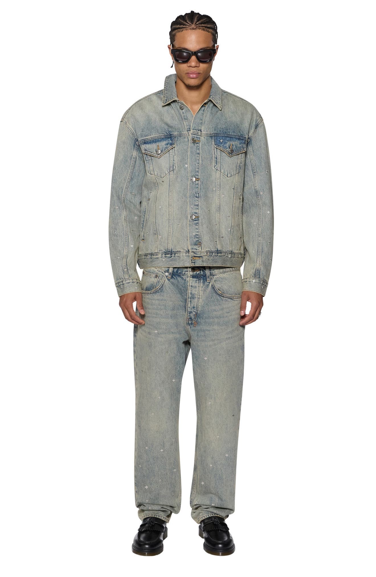 Ksubi Oh G Stagelight Metallic Denim Trucker Jacket at Nordstrom - 4