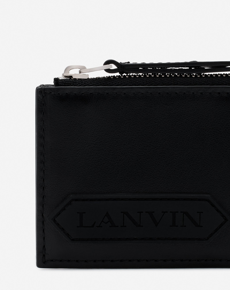 LANVIN SIGNATURE LEATHER CARDHOLDER 5