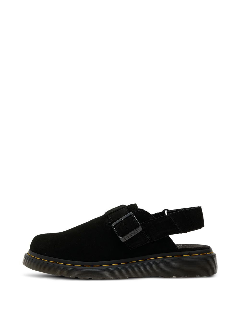 Jorge II Suede Slingback Mules "Black" - 3