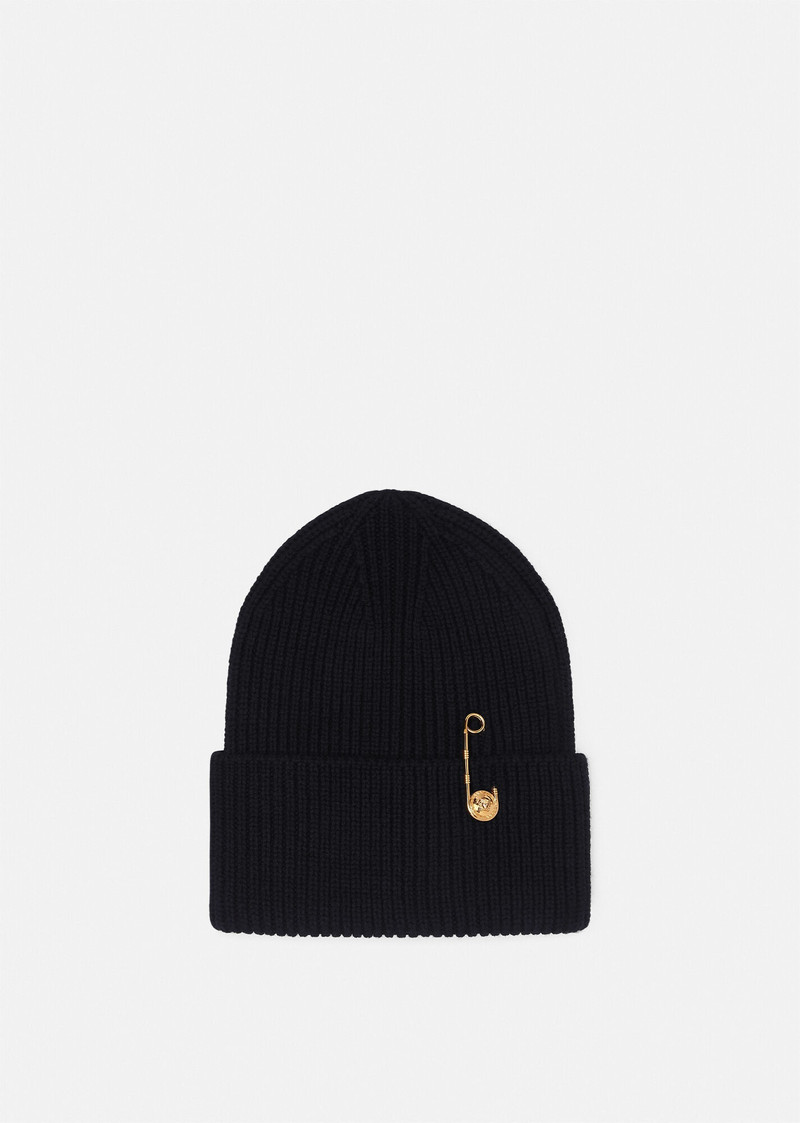 Safety Pin Ribbed Beanie 1