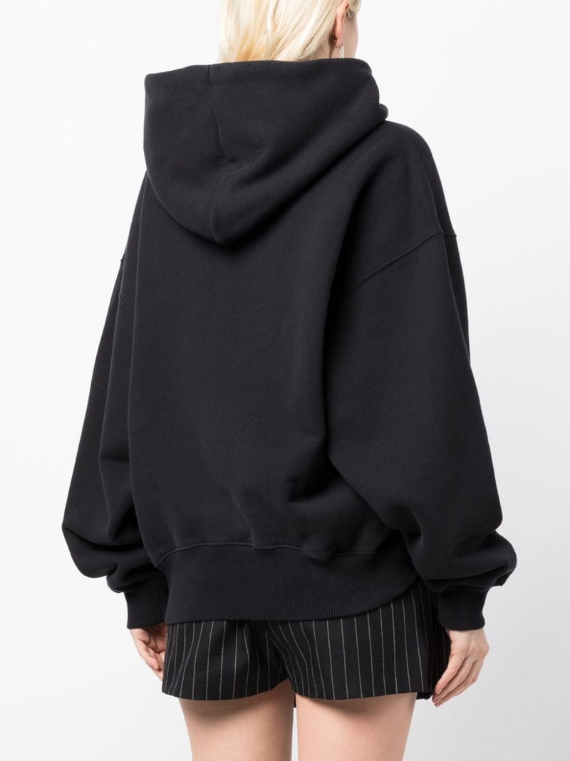 spray-paint logo cotton hoodie 4