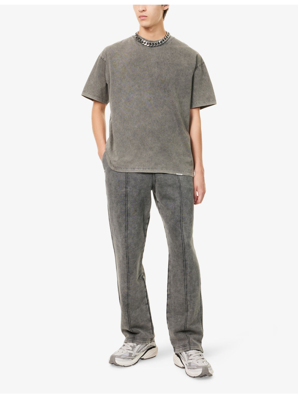 Initial Oversized Cotton T-Shirt - 2
