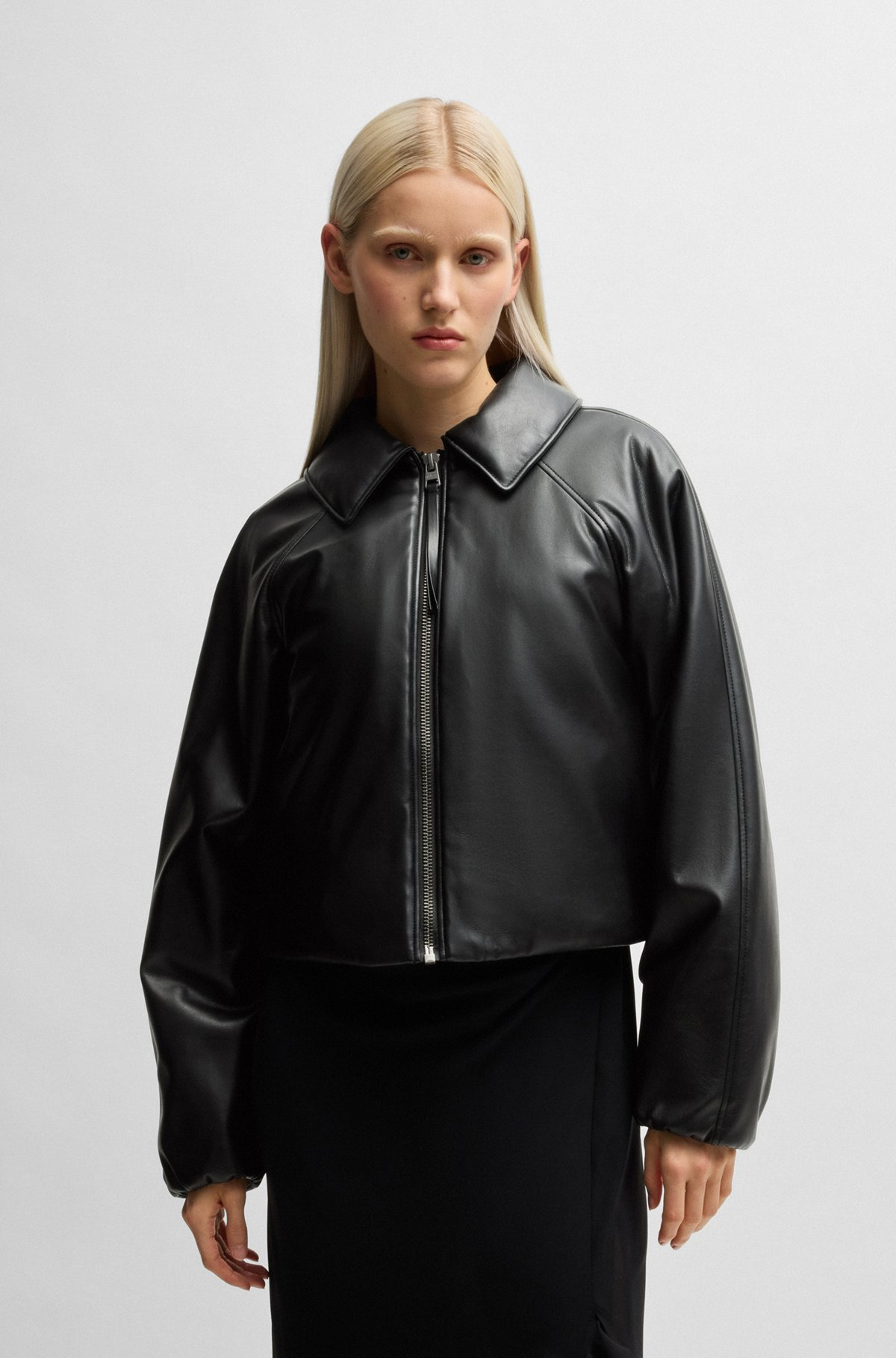 BALLOON-SHAPE JACKET IN PADDED FAUX LEATHER - 2