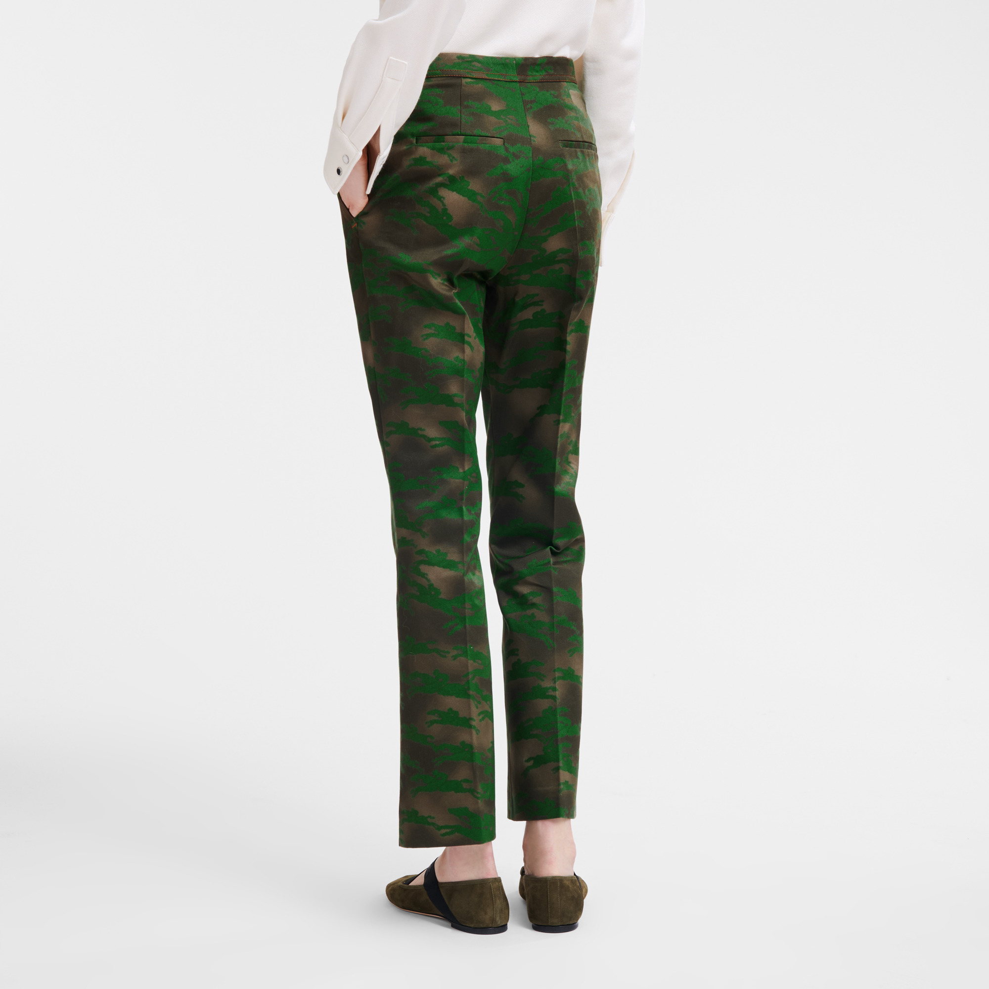 Suit pants Khaki - Cotton gabardine - 3