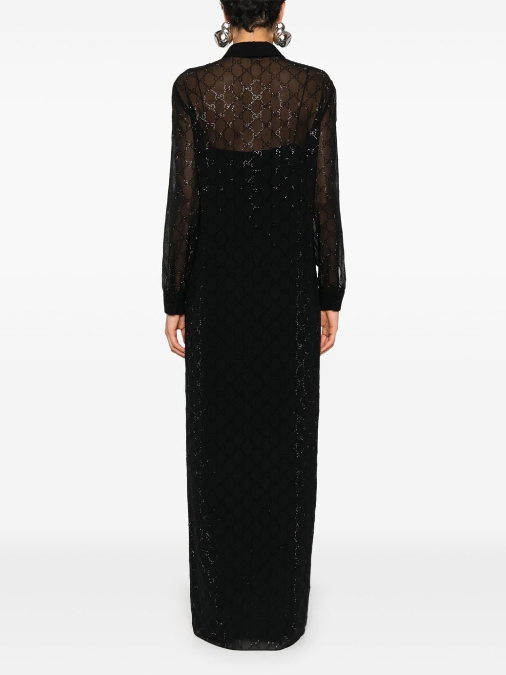 GG monogram maxi dress - 4