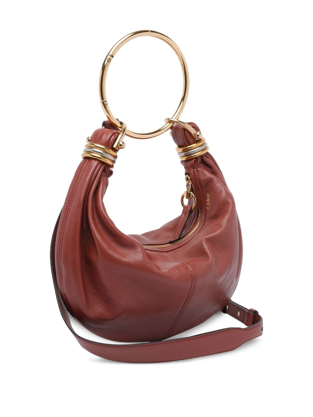 small bracelet calfskin tote bag - 3