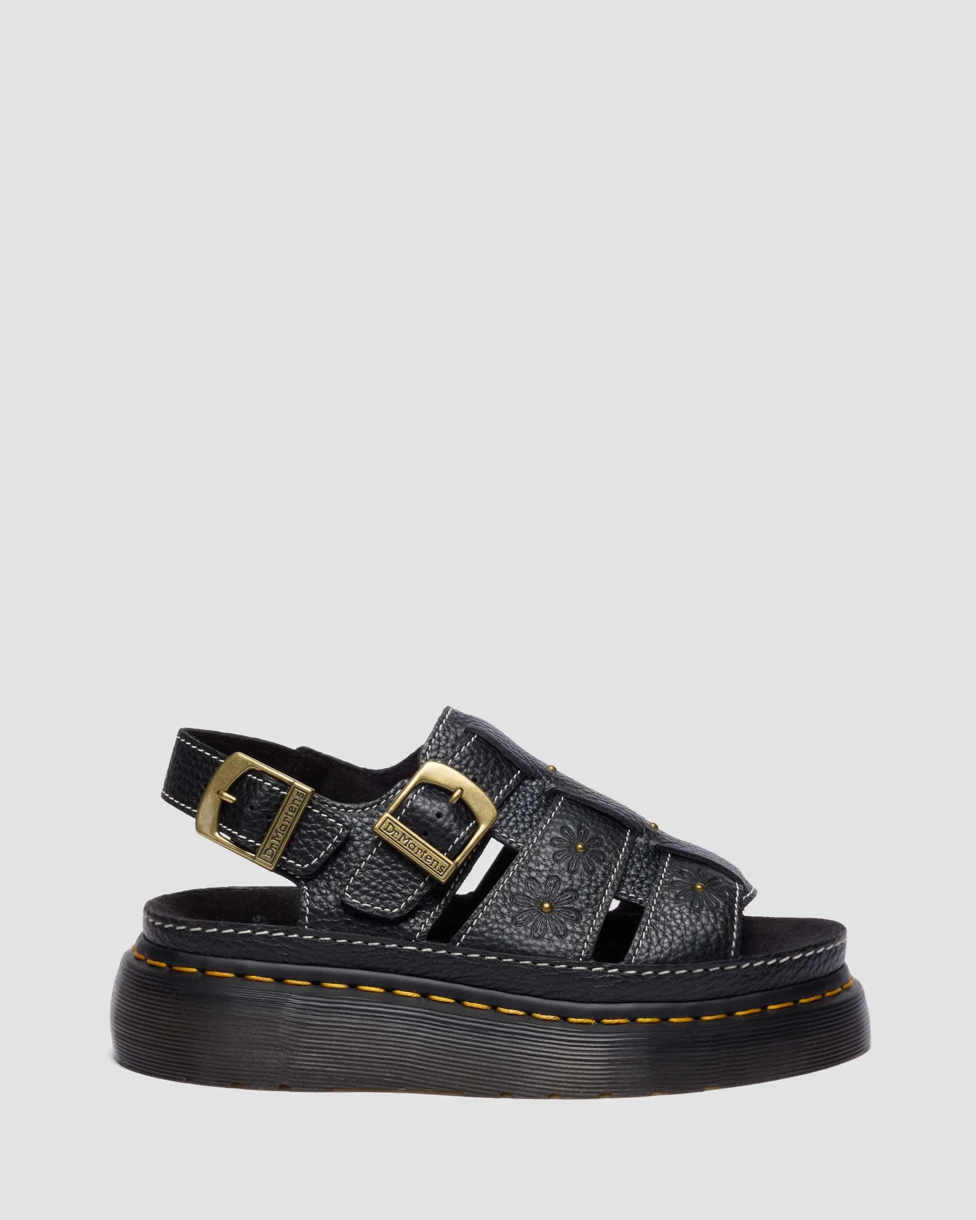 Wrenlie Open Toe Nappa Leather Fisherman Platform Sandals - 1