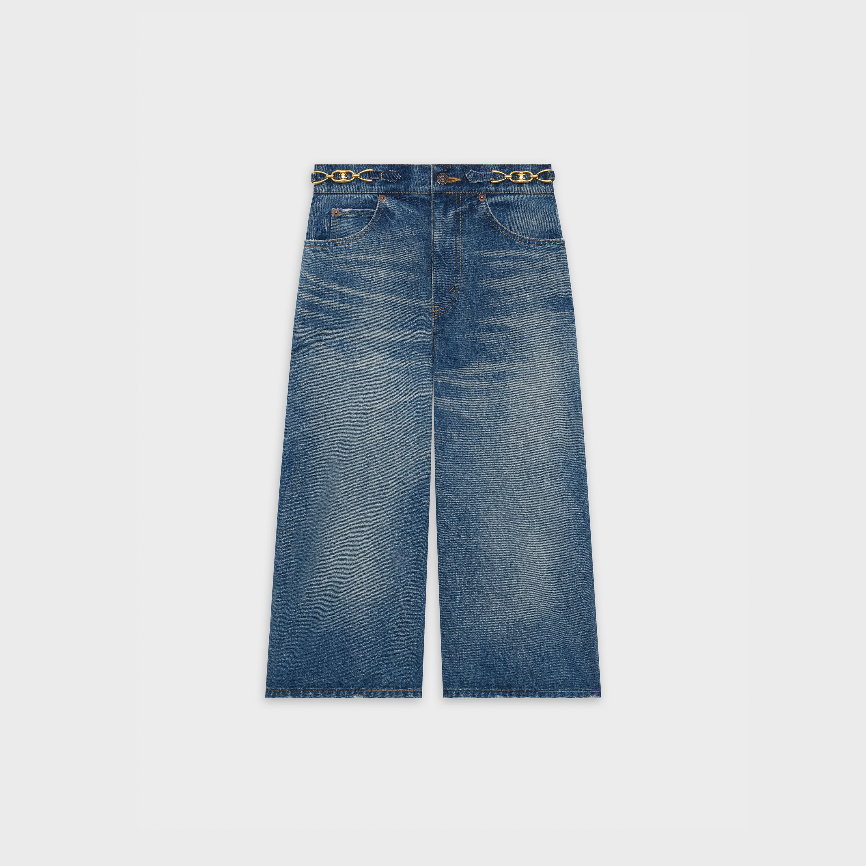 CULOTTES SIGNATURE IN UNION WASH DENIM - 1