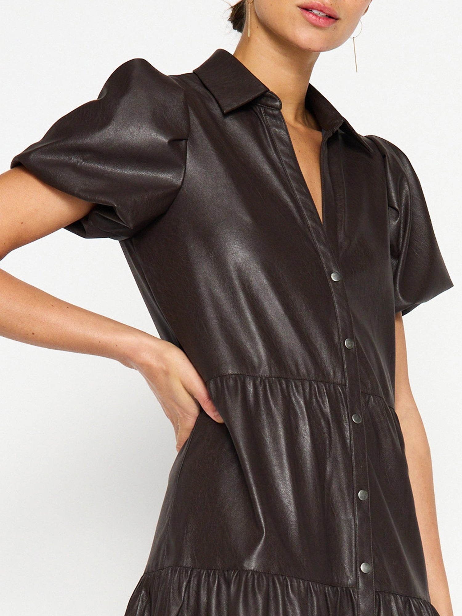The Havana Vegan Leather Dress - 6