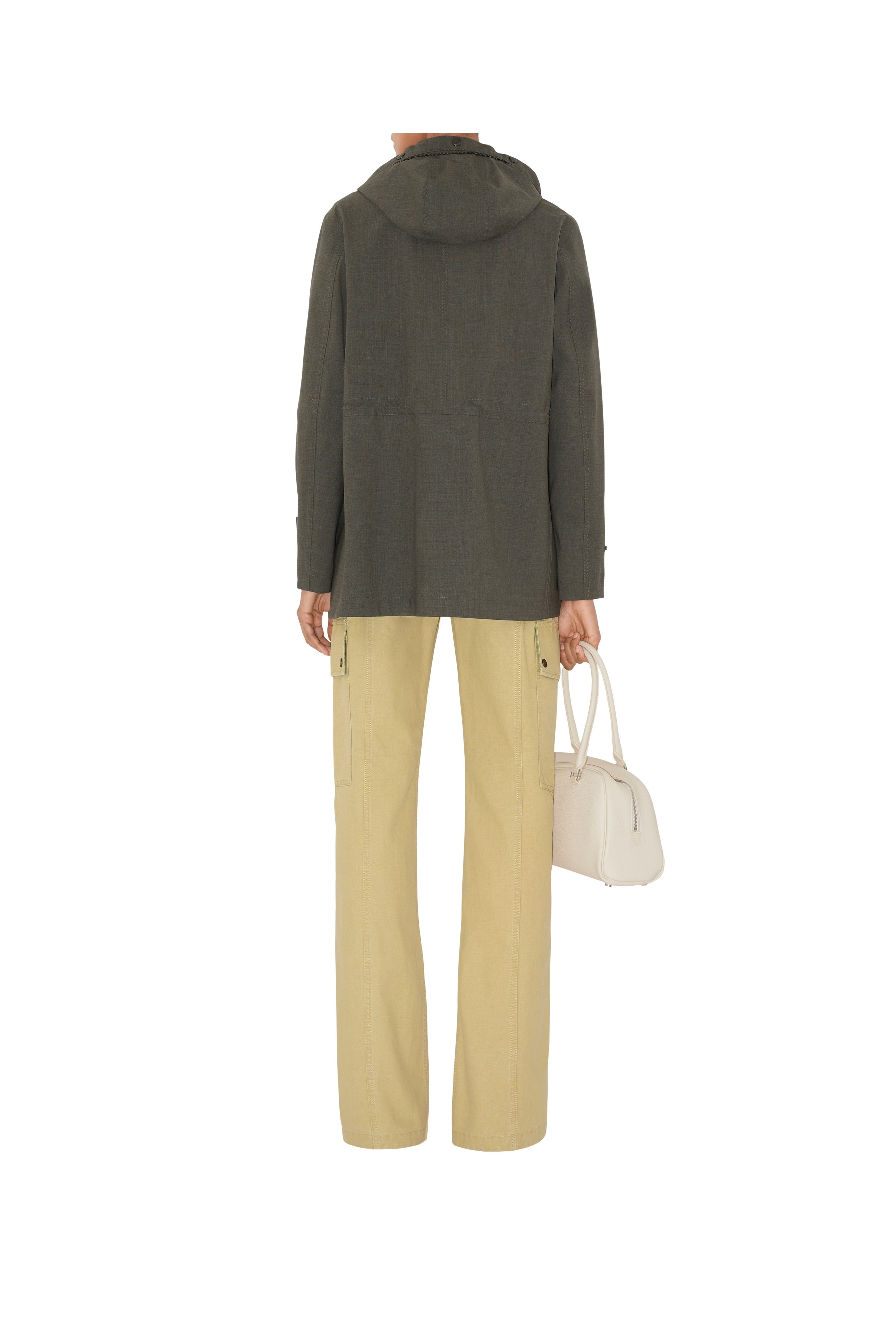 burberry Stretch Wool Field Jacket in Moss Melange at Nordstrom - 5