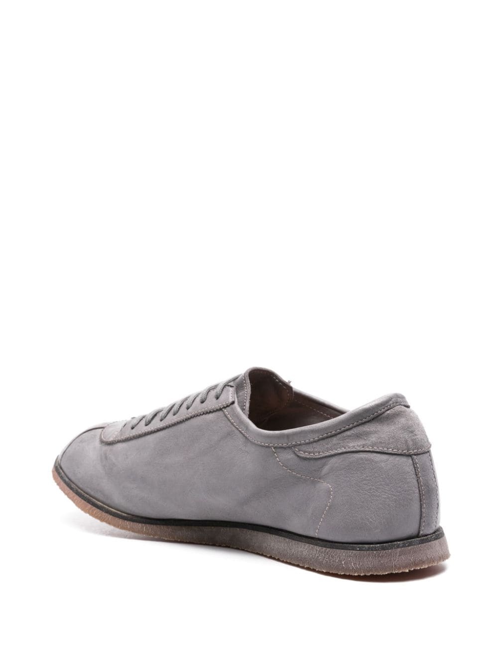 lace-up leather snekears - 3
