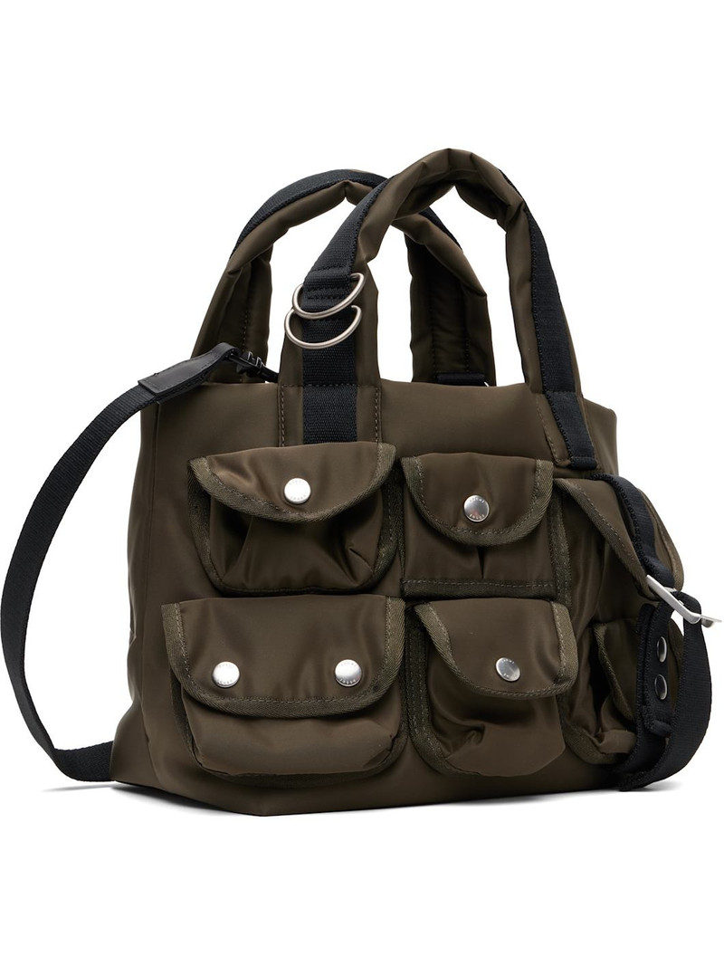 sacai Khaki Small Nylon Tote outlook