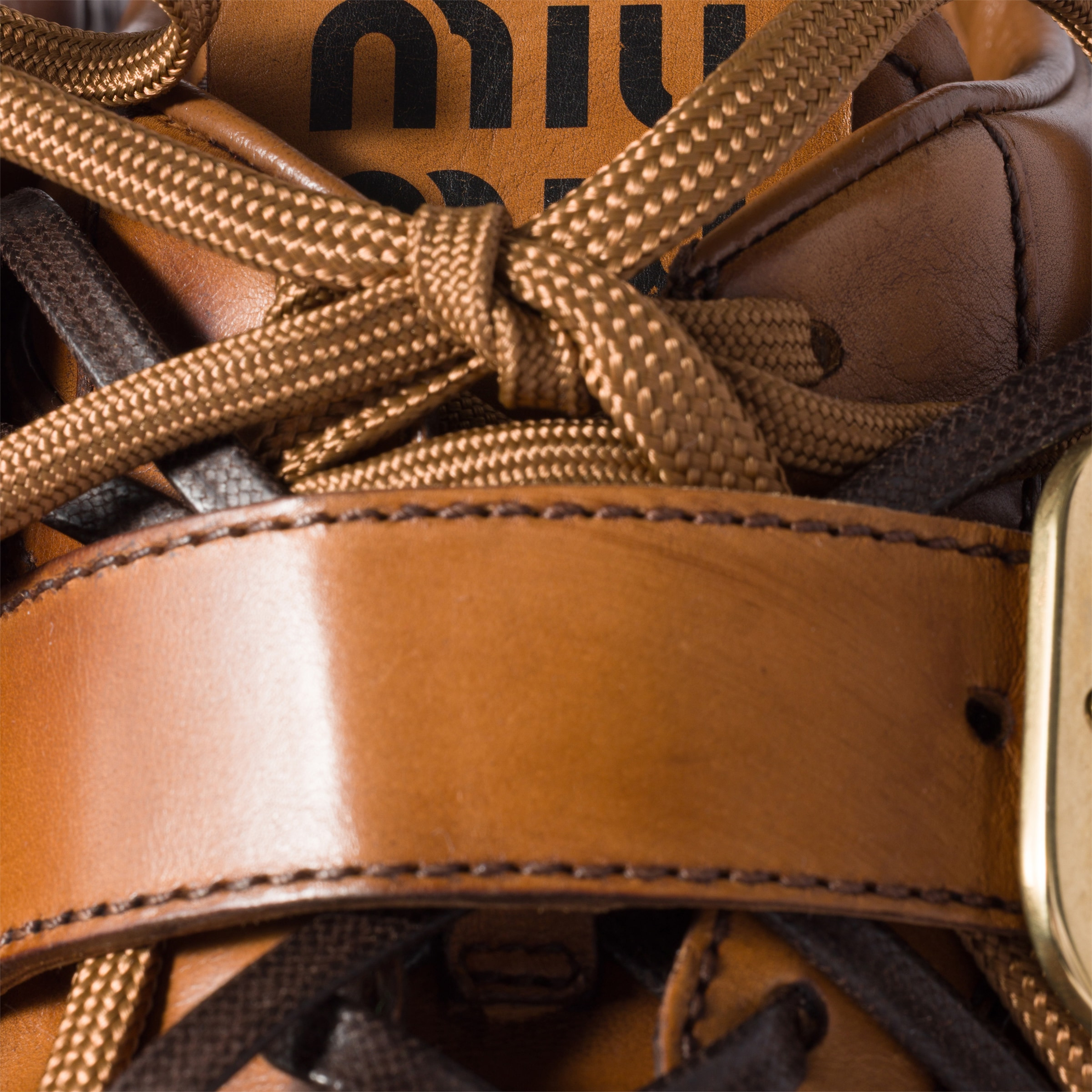 Leather sneakers with buckle - 4