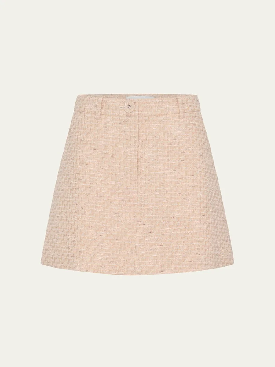 Lyndel Tweed Mini Skirt - 1