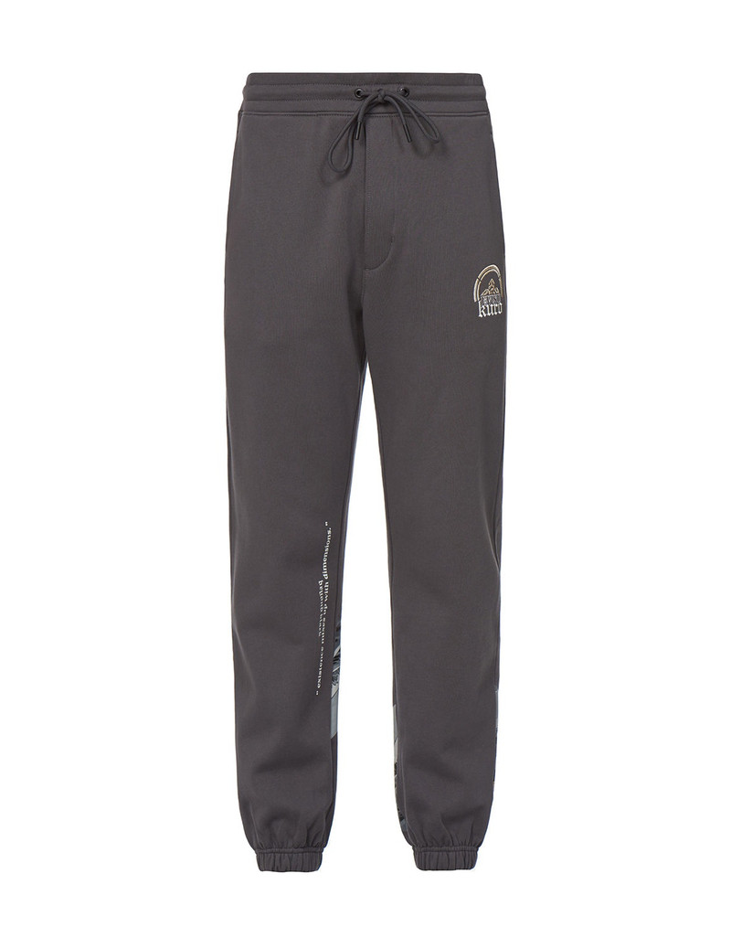 Ukiyo-E and Sashiko Geometric Print Sweatpants 9