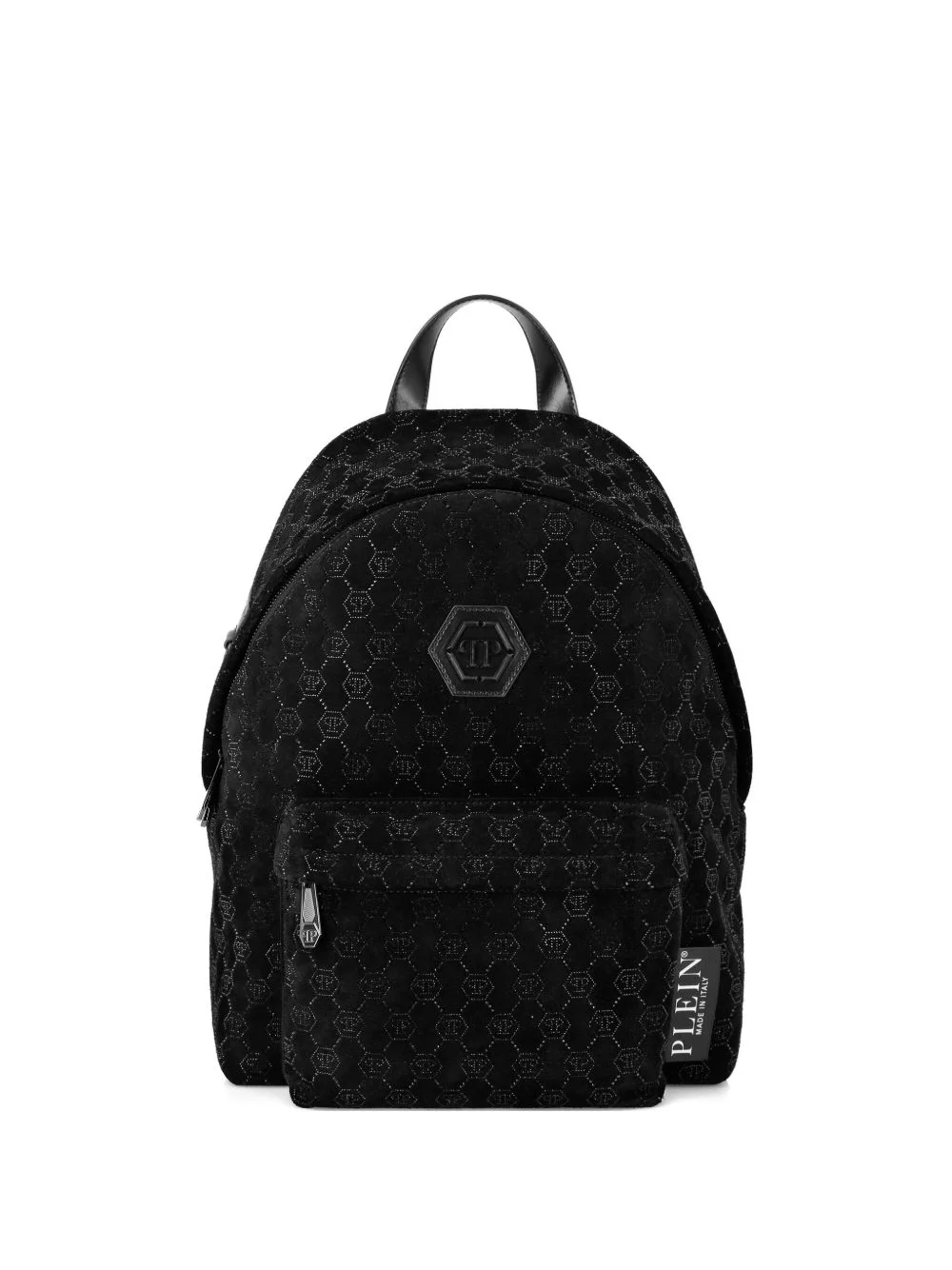 hexagon-rhinestone backpack - 1