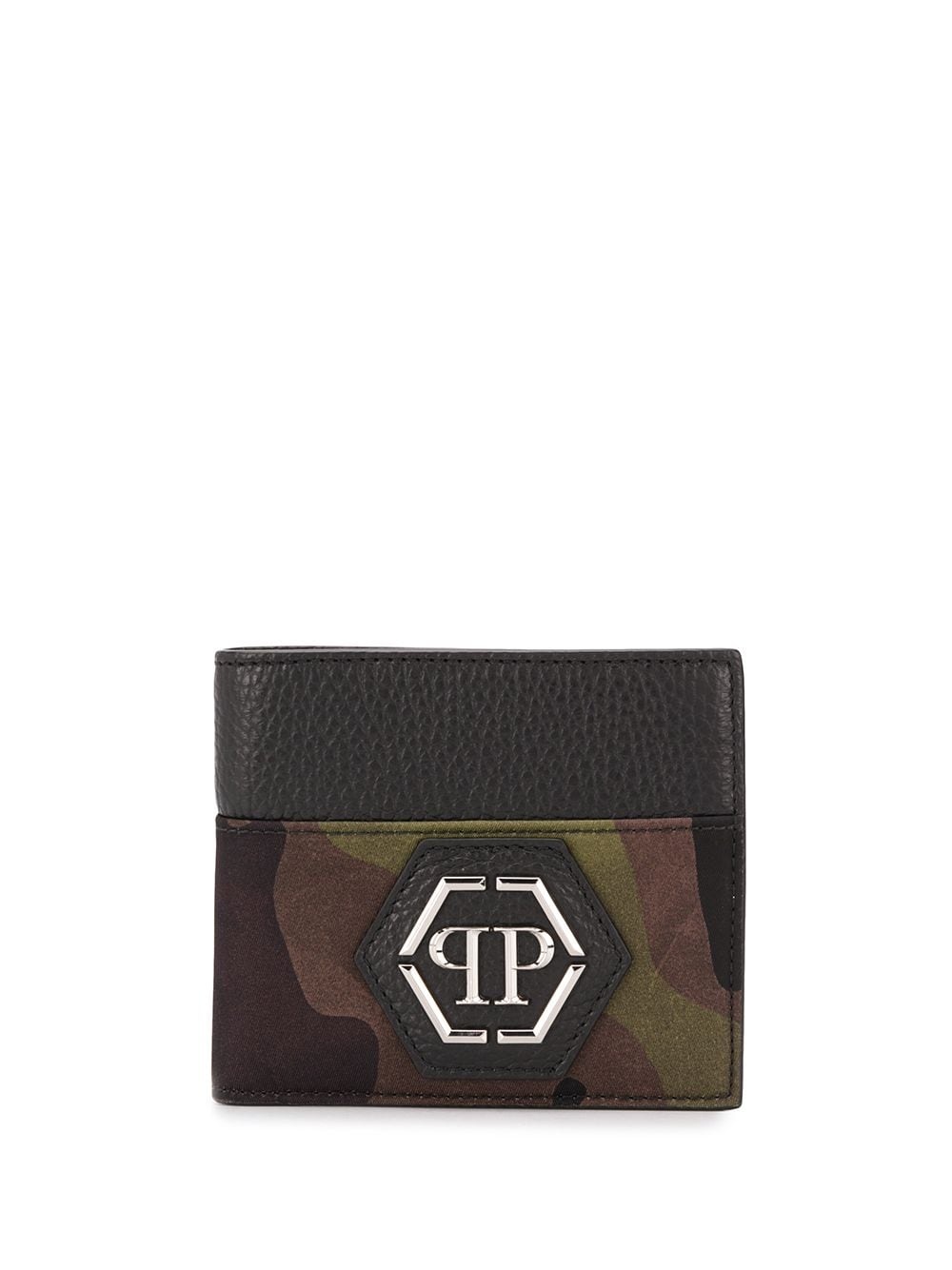 camouflage print foldover wallet - 1