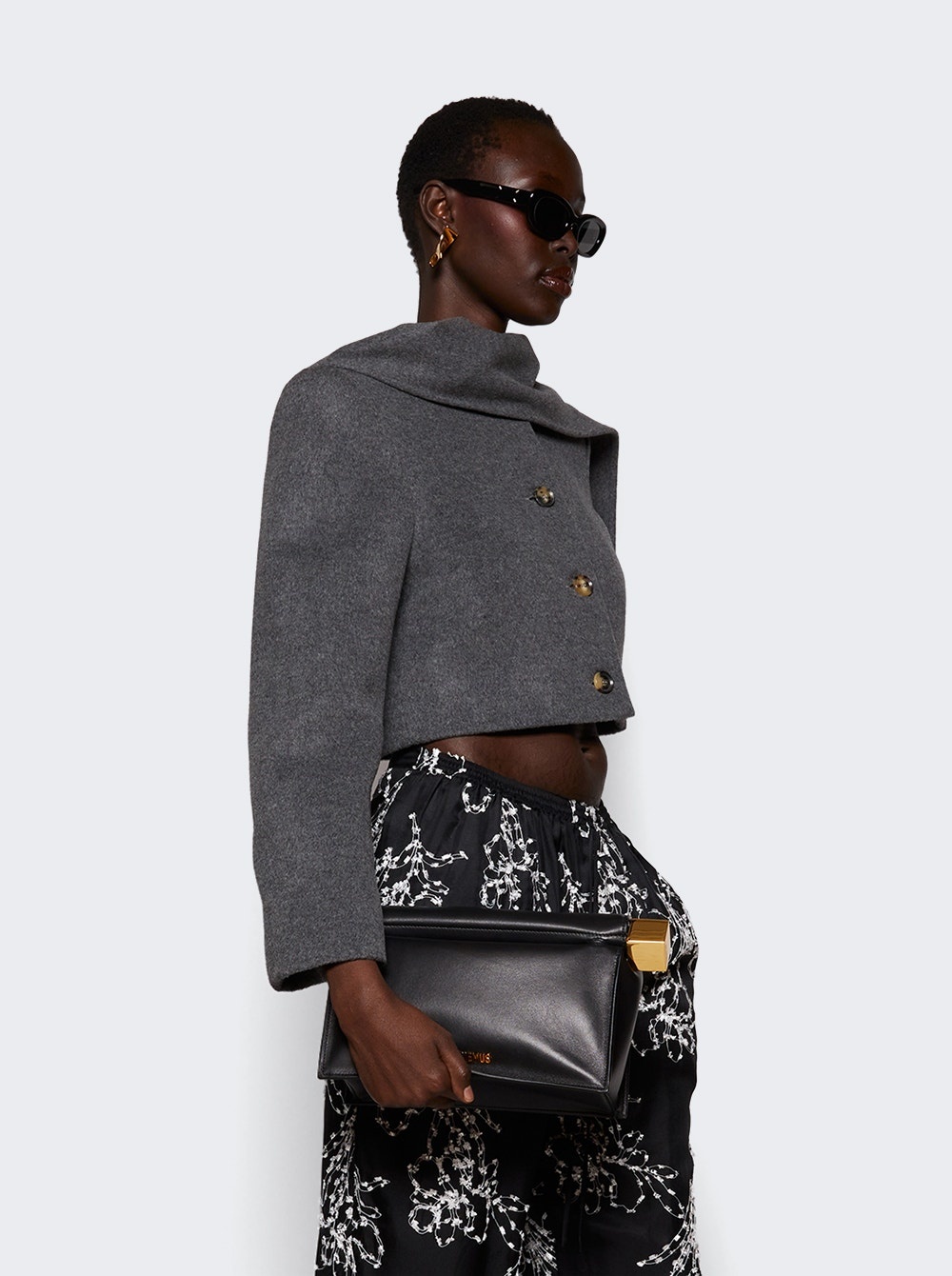The Rond Carré Clutch Black - 2
