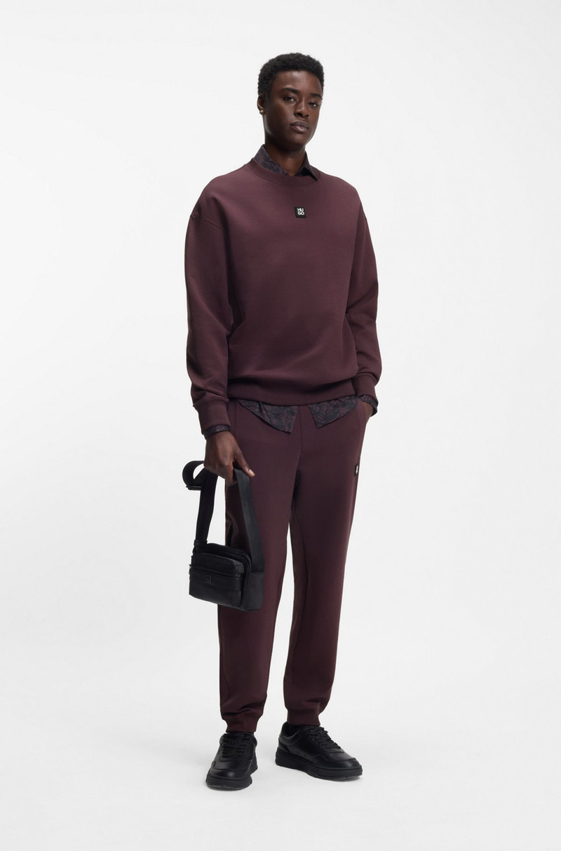 HUGO STACKED-LOGO SWEATSHIRT IN A COTTON BLEND outlook