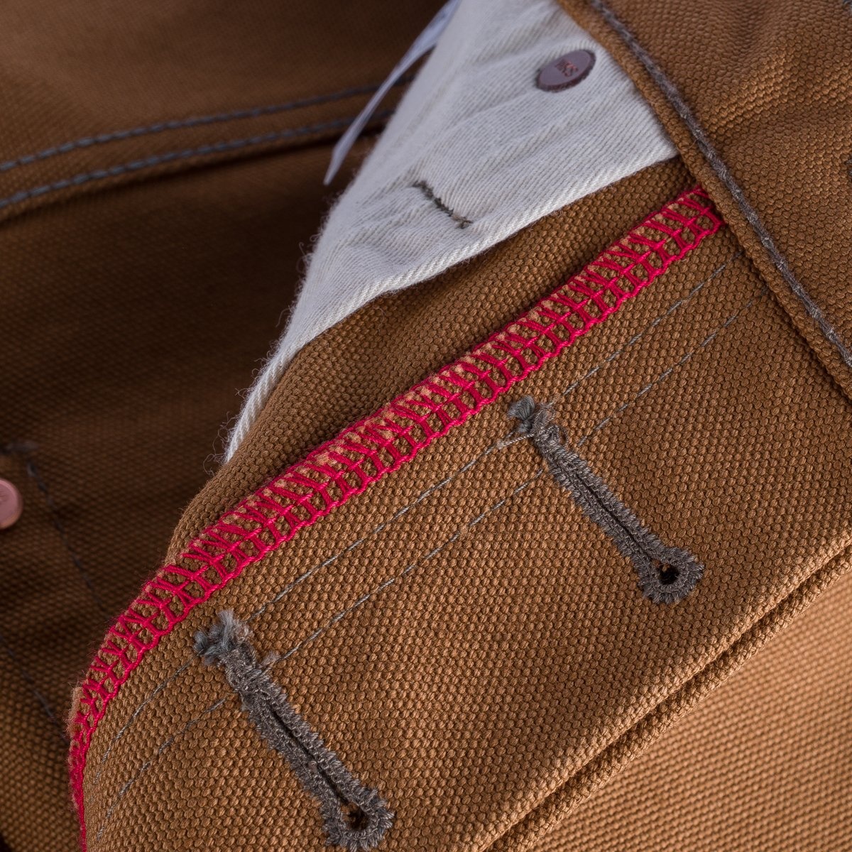 IH-634D 17oz Duck Straight Cut Jeans - Brown - 11
