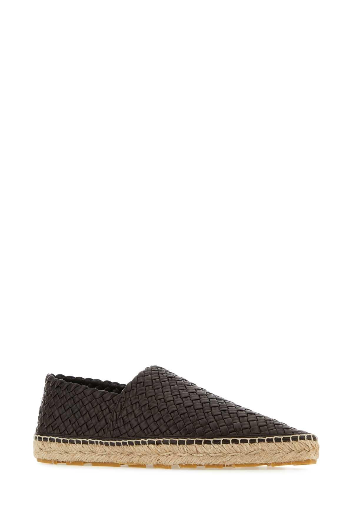 Bottega Veneta Women Dark Brown Leather Espadrilles - 2