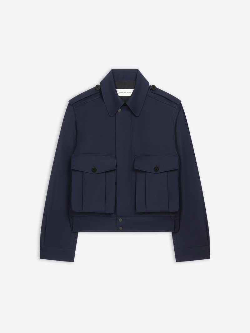Dries Van Noten WOOL GABARDINE JACKET | REVERSIBLE