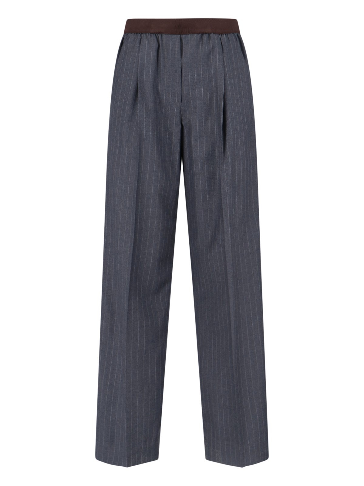 VIRGIN WOOL LOGO PANTS - 1