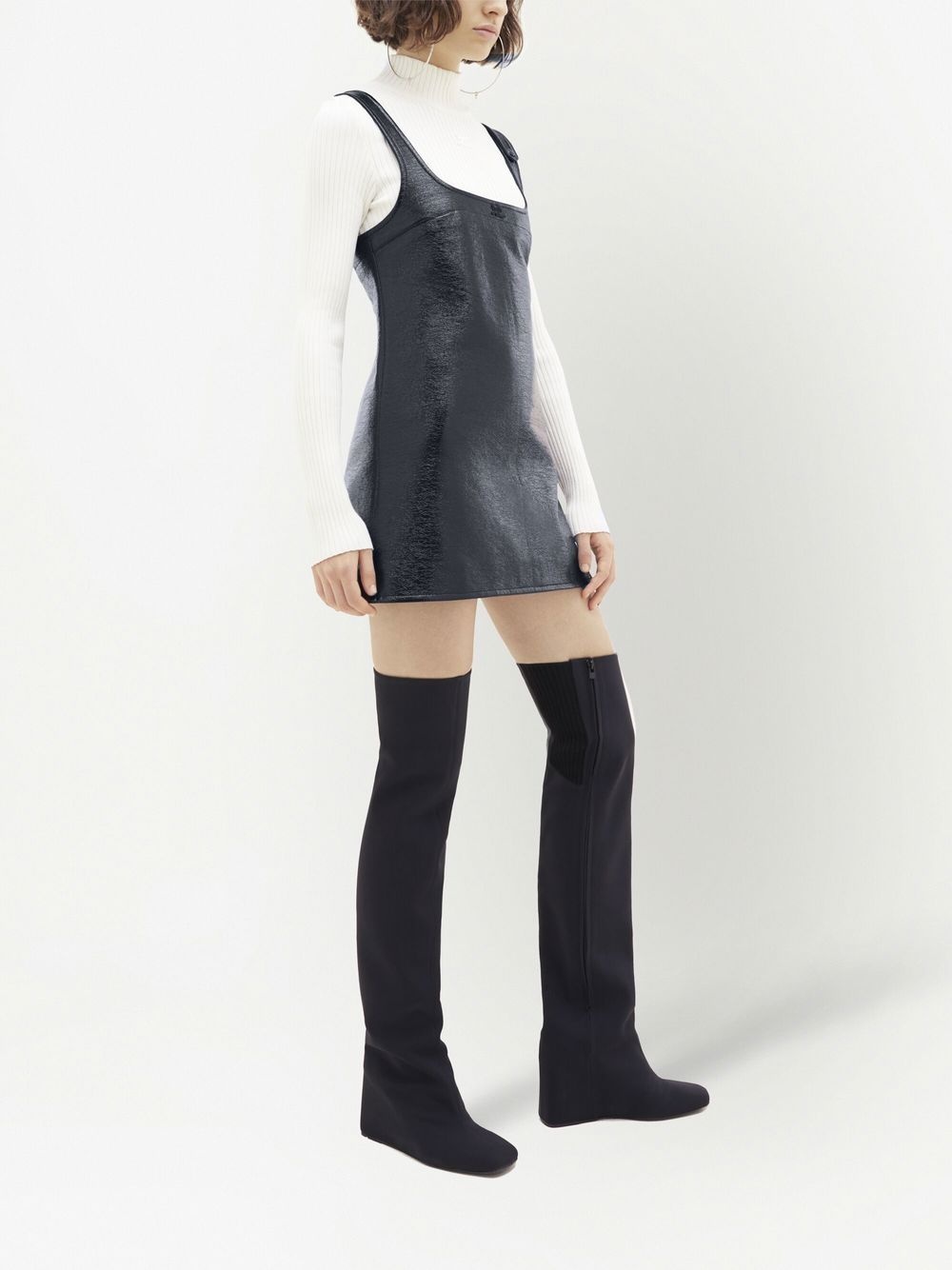 Reedition vinyl mini dress - 3