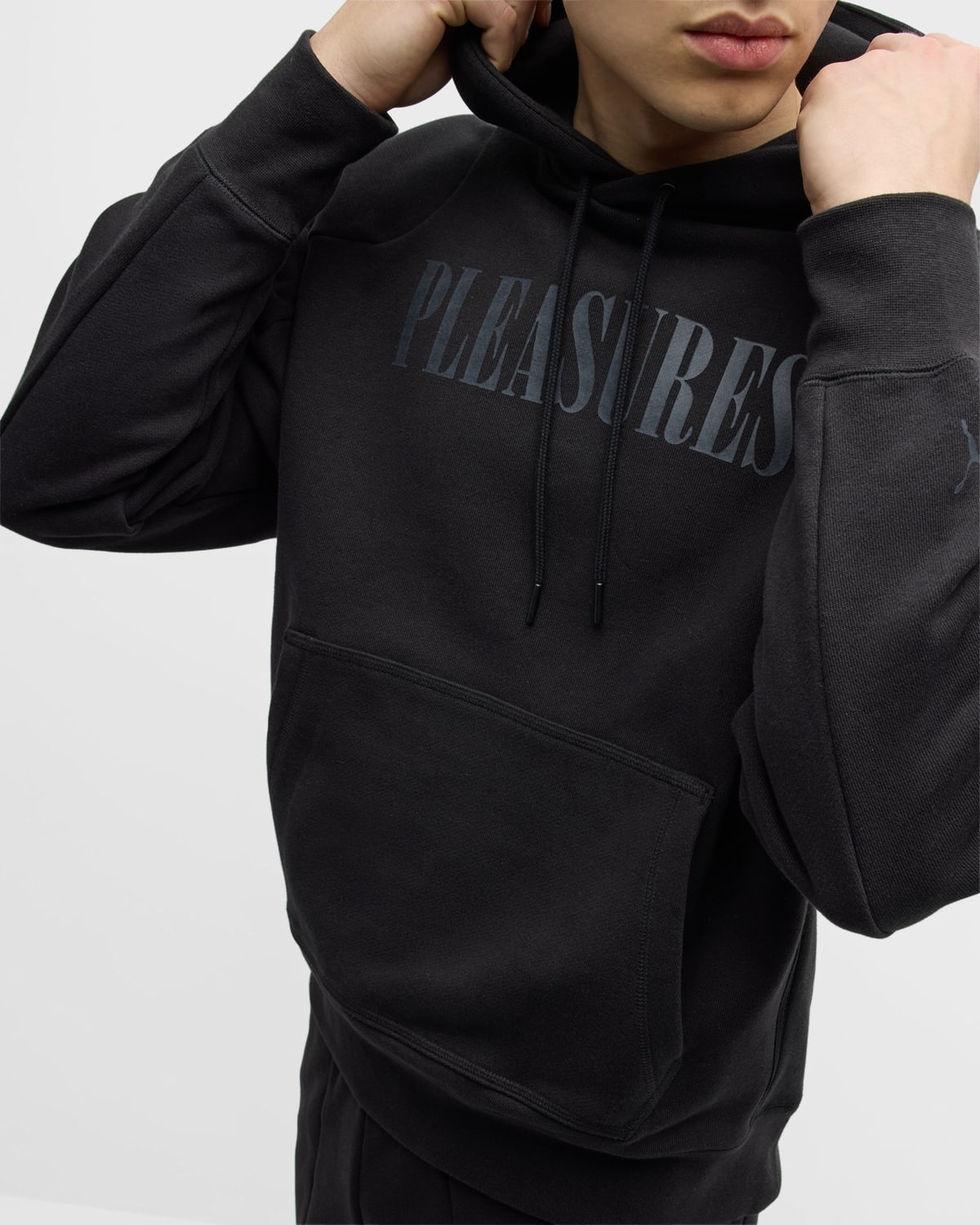 x Pleasures Men's Tonal Logo Hoodie - 6