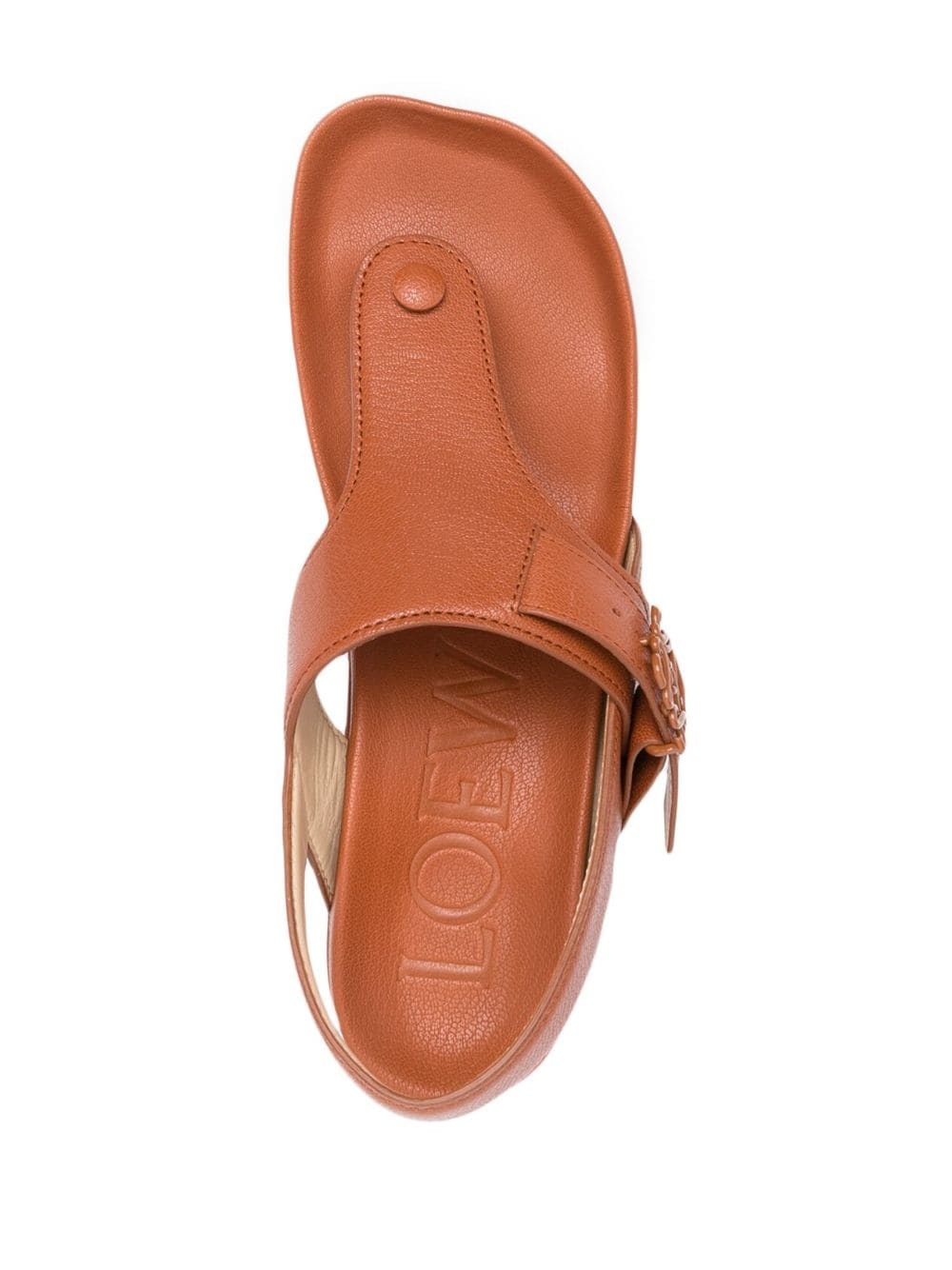 Ease 90mm leather flatform sandals - 4