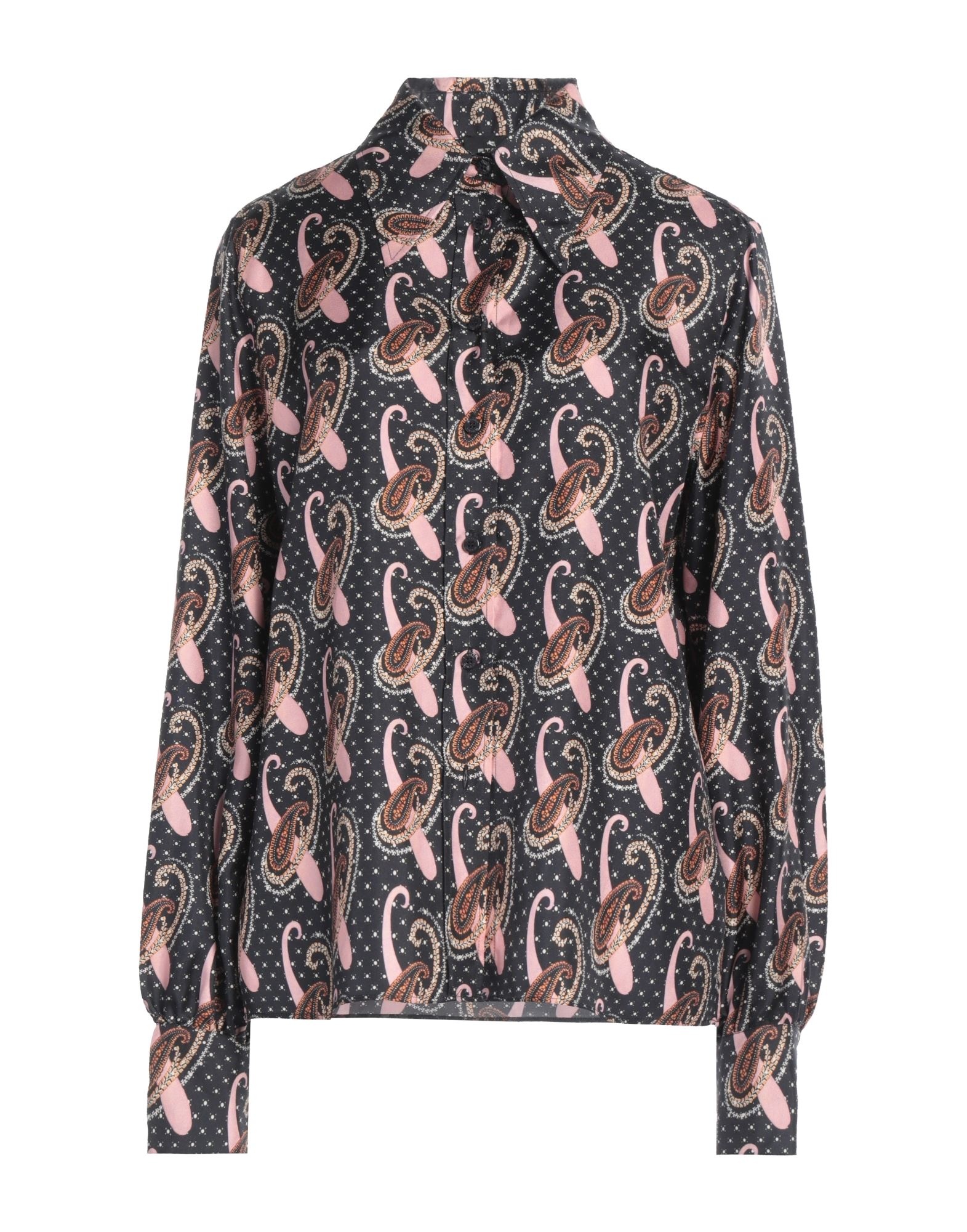 Black Women's Patterned Shirts & Blouses - 1