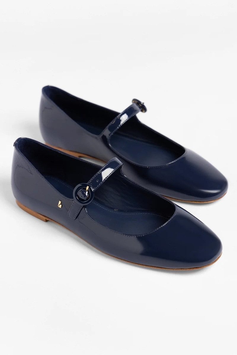 Blair Ballet Flat Indigo Patent Leather 3