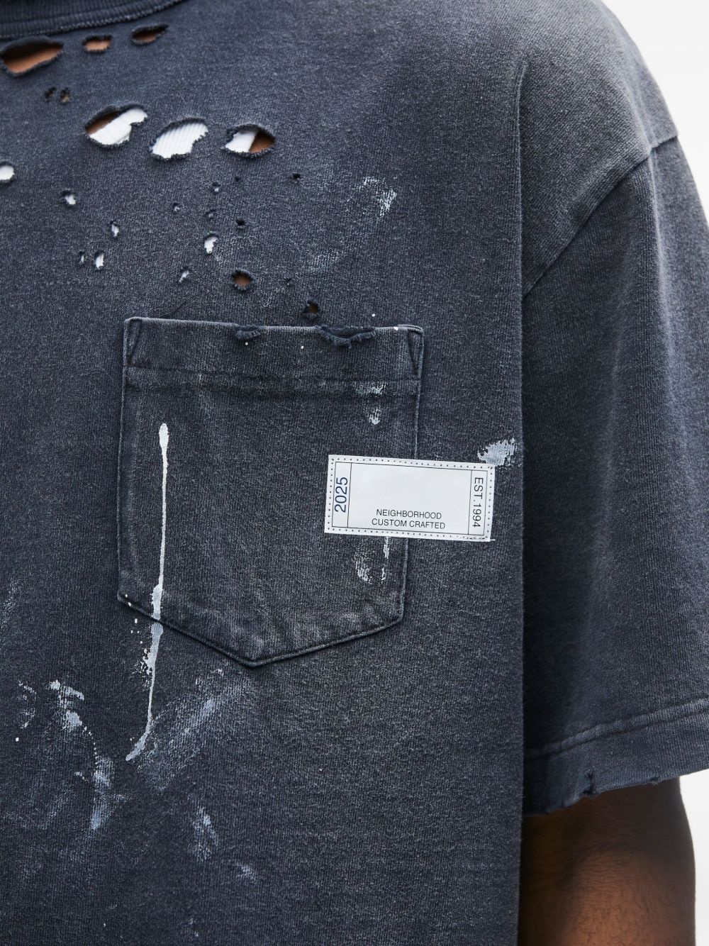 distressed T-shirt - 4
