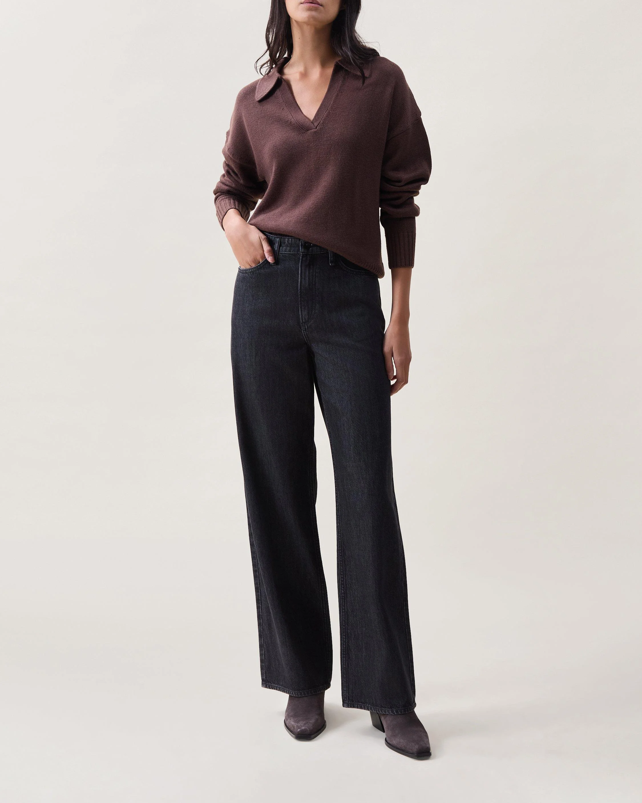 Lori Wide-Leg Jeans Cloud in Senoia - 1