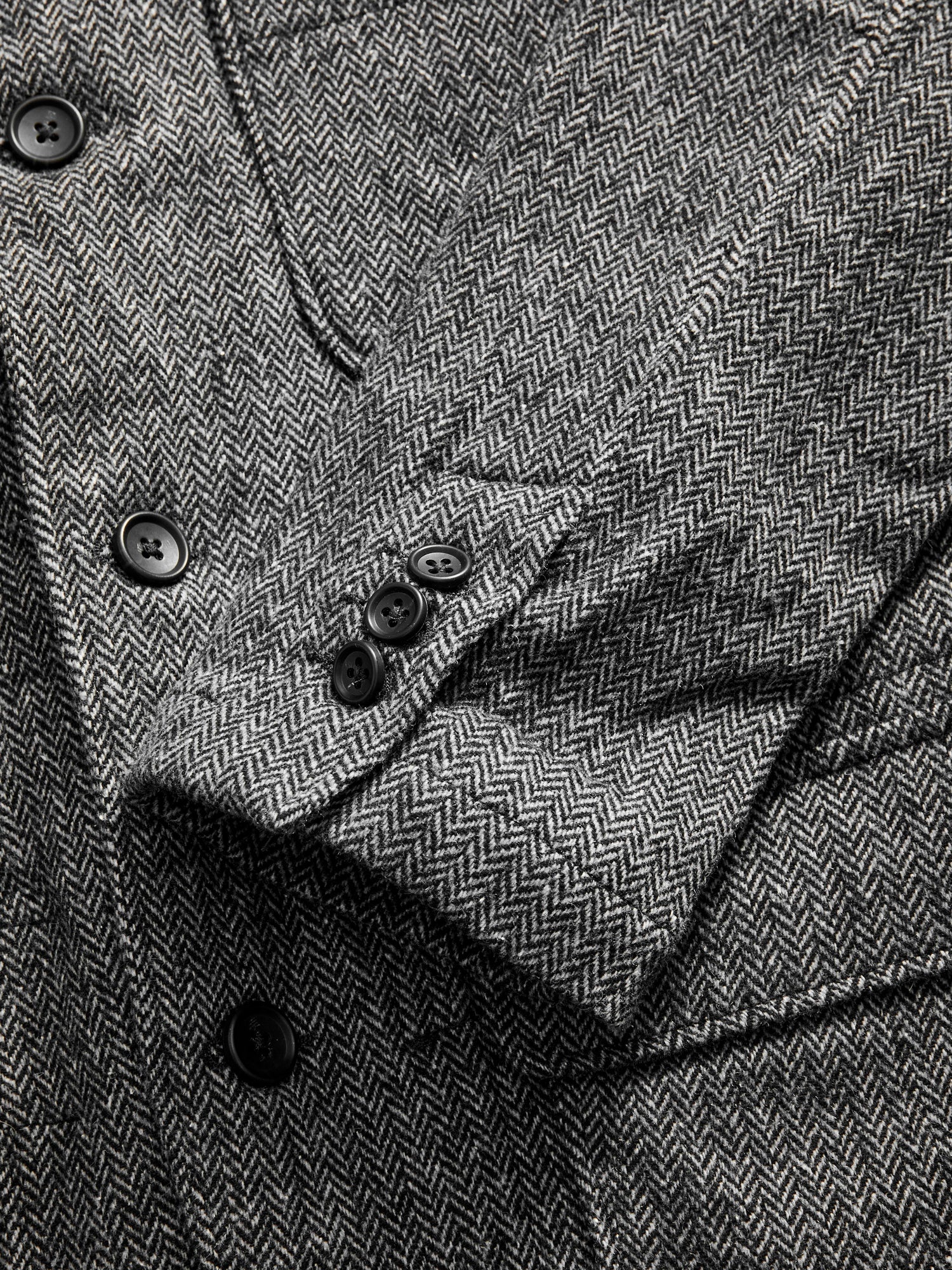 Wool Herringbone Loiter Jacket in Grey - 10