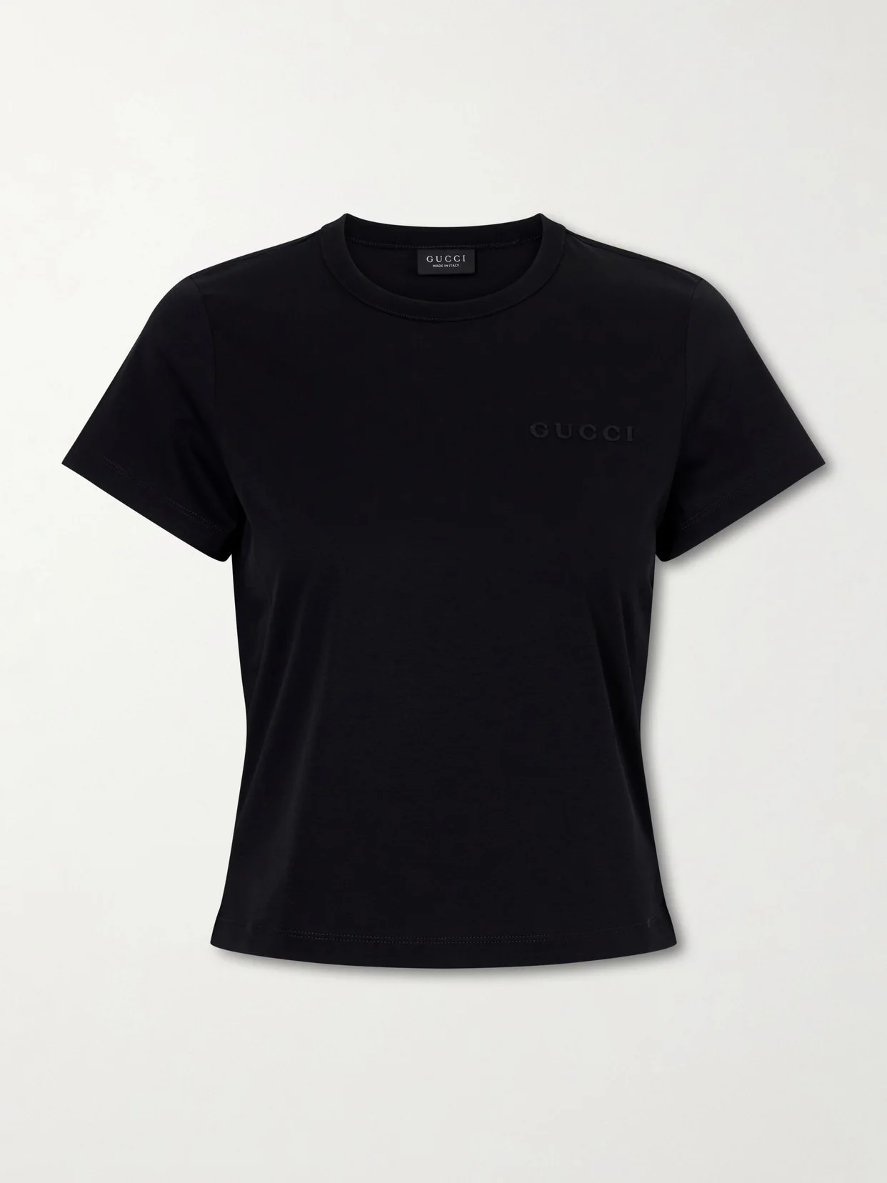 Logo-embroidered Cotton T-shirt - 1
