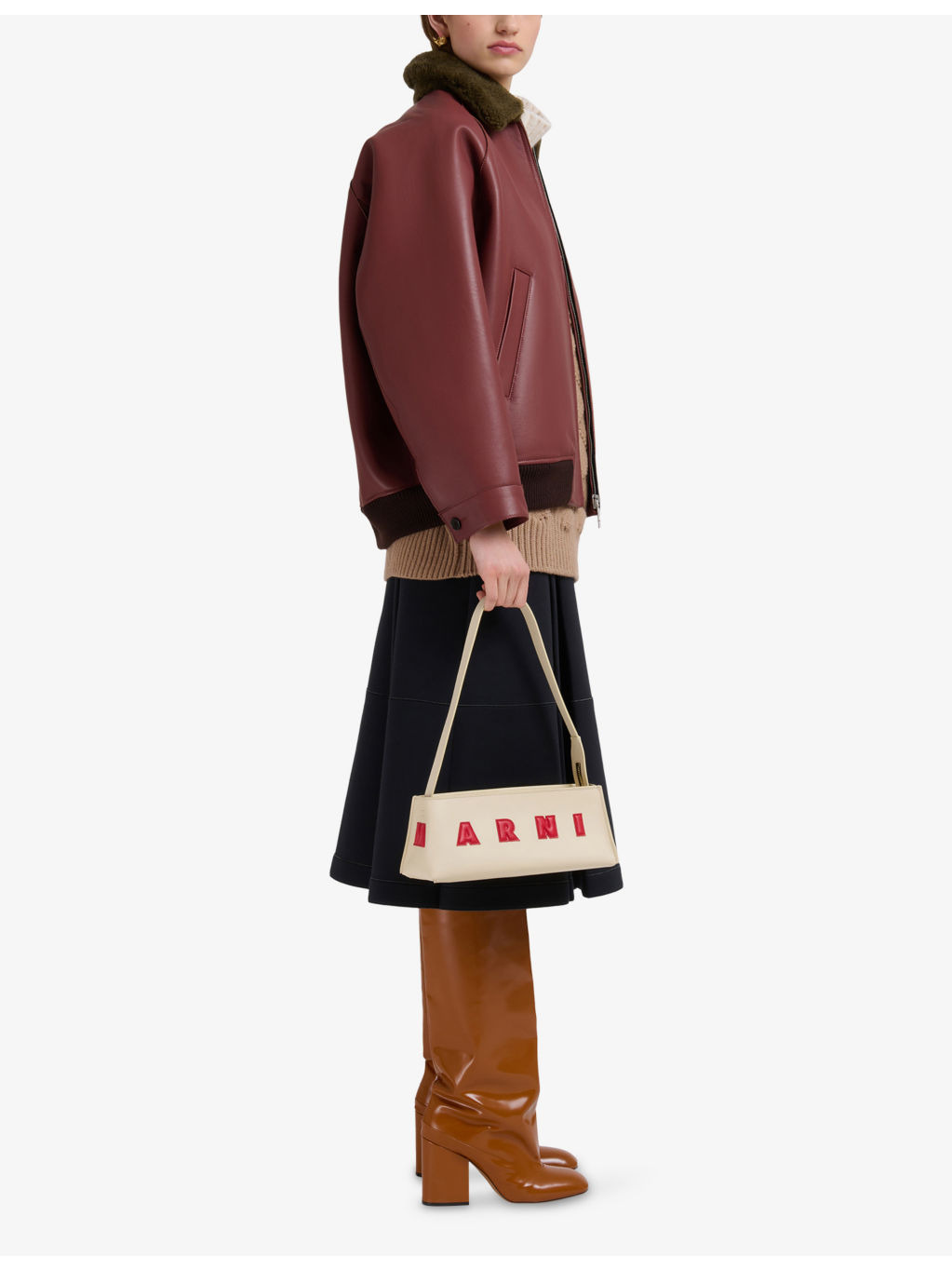 Museo Leather Baguette Shoulder Bag - 2