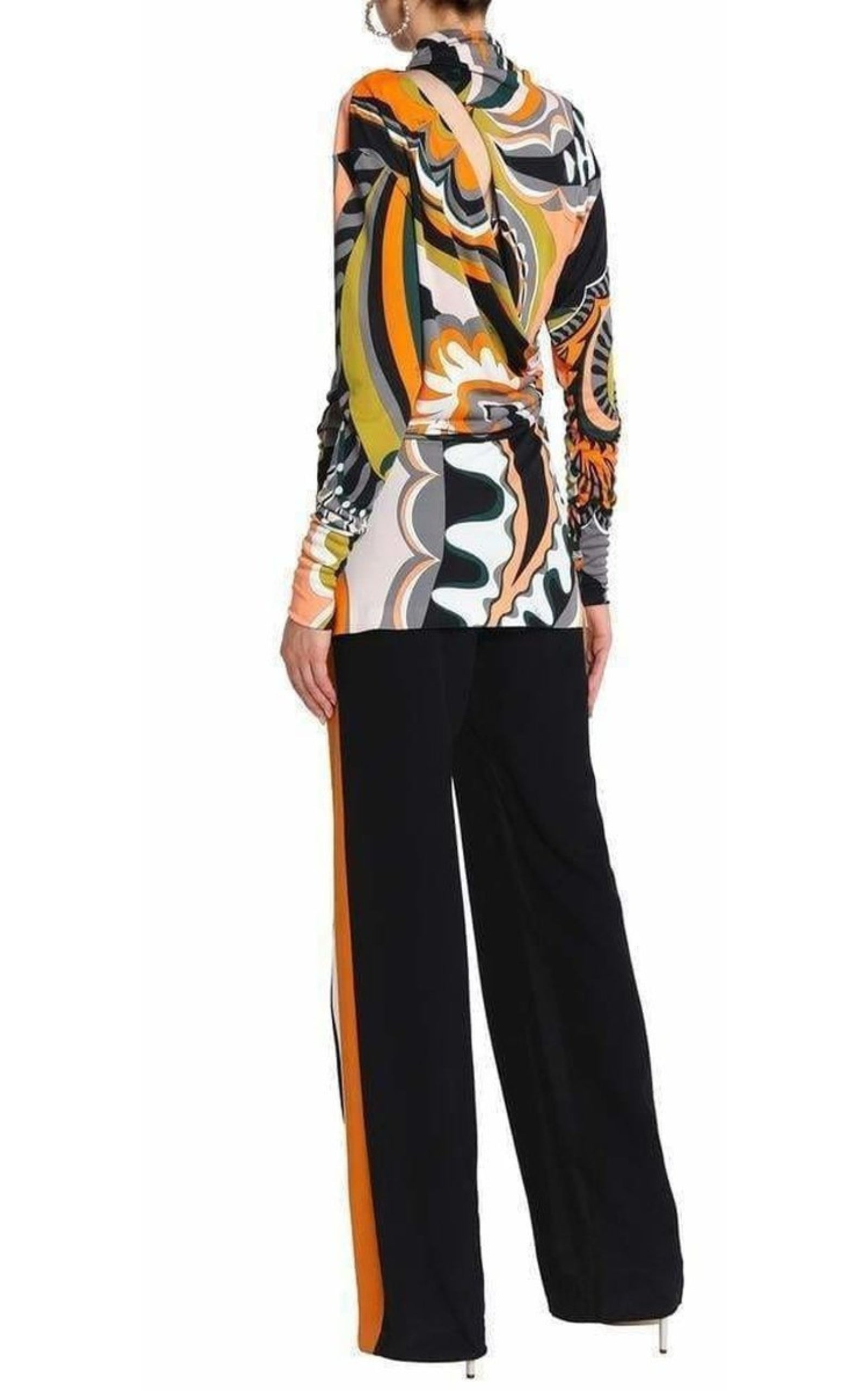 Wrap-effect Cutout Top - 3