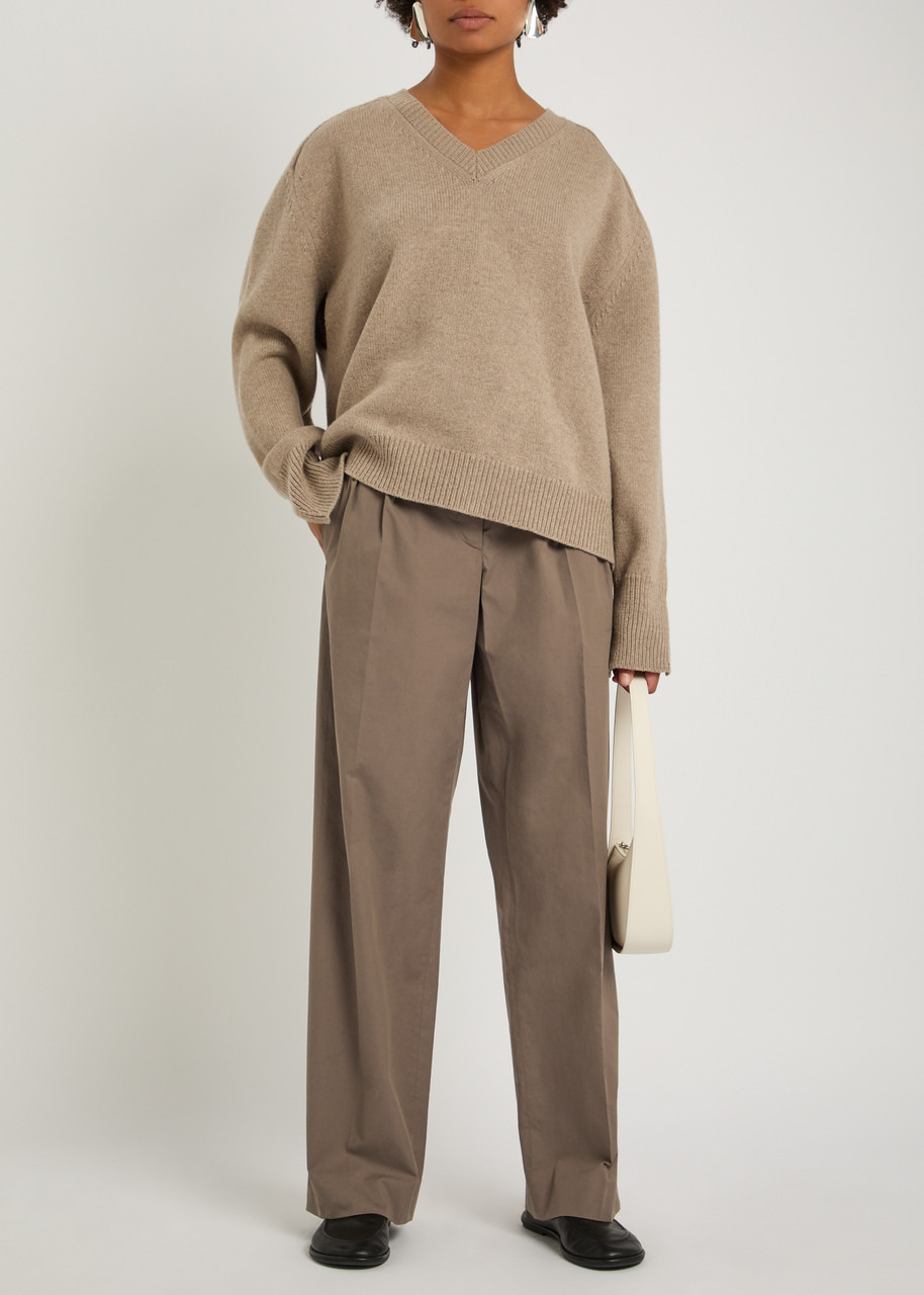 The Row Alfidis Pleated Cotton-poplin Trousers - 4