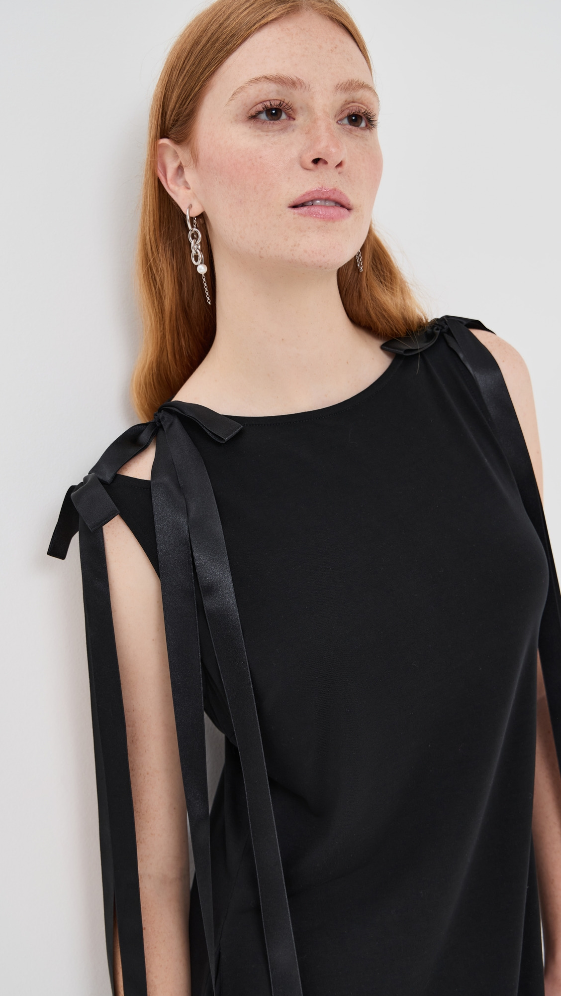 Bow Ribbon Tail Dress - 5