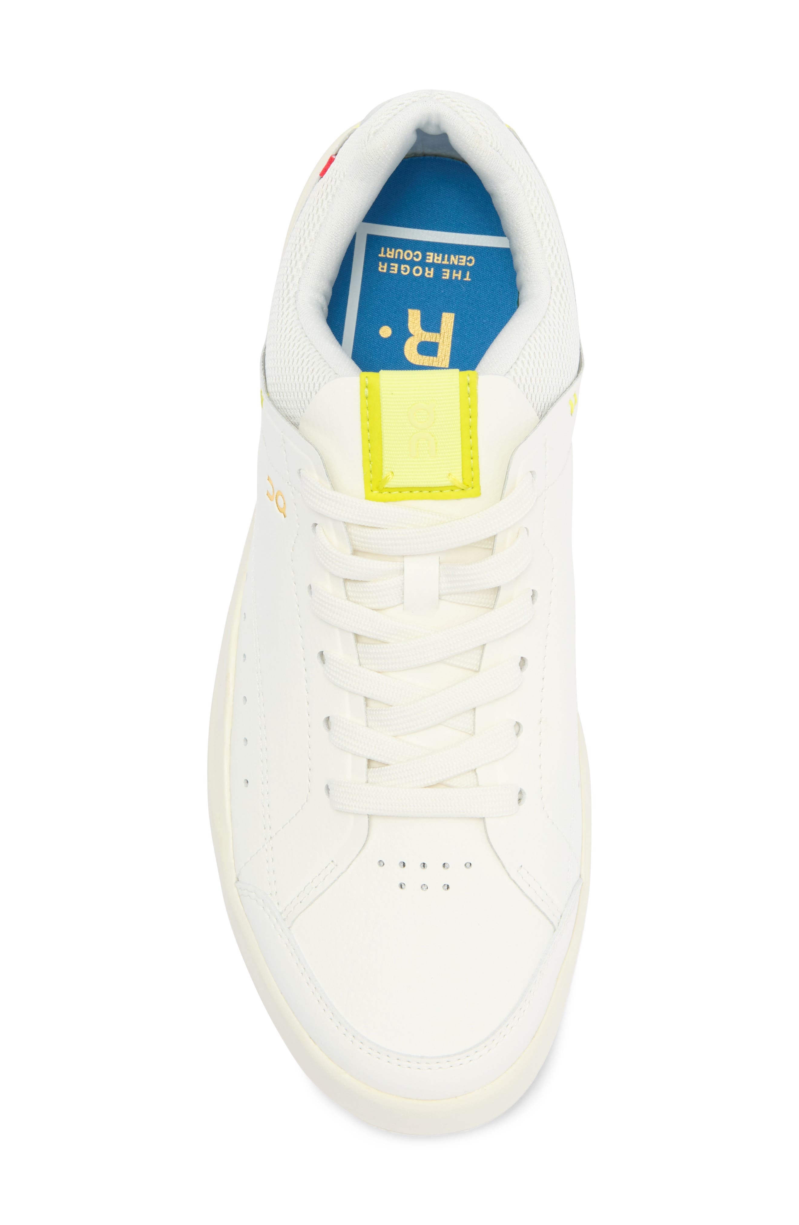 On THE ROGER Centre Court Tennis Sneaker in White/Limelight at Nordstrom - 5