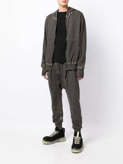 Isaac Sellam tape-embellished zip-up hoodie outlook