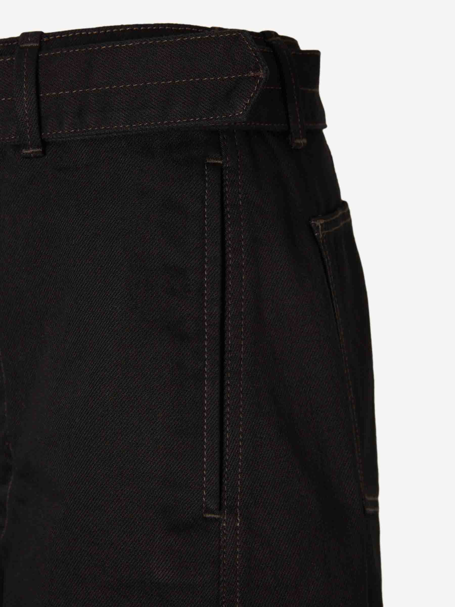 TWISTED BELTED JEANS - 3