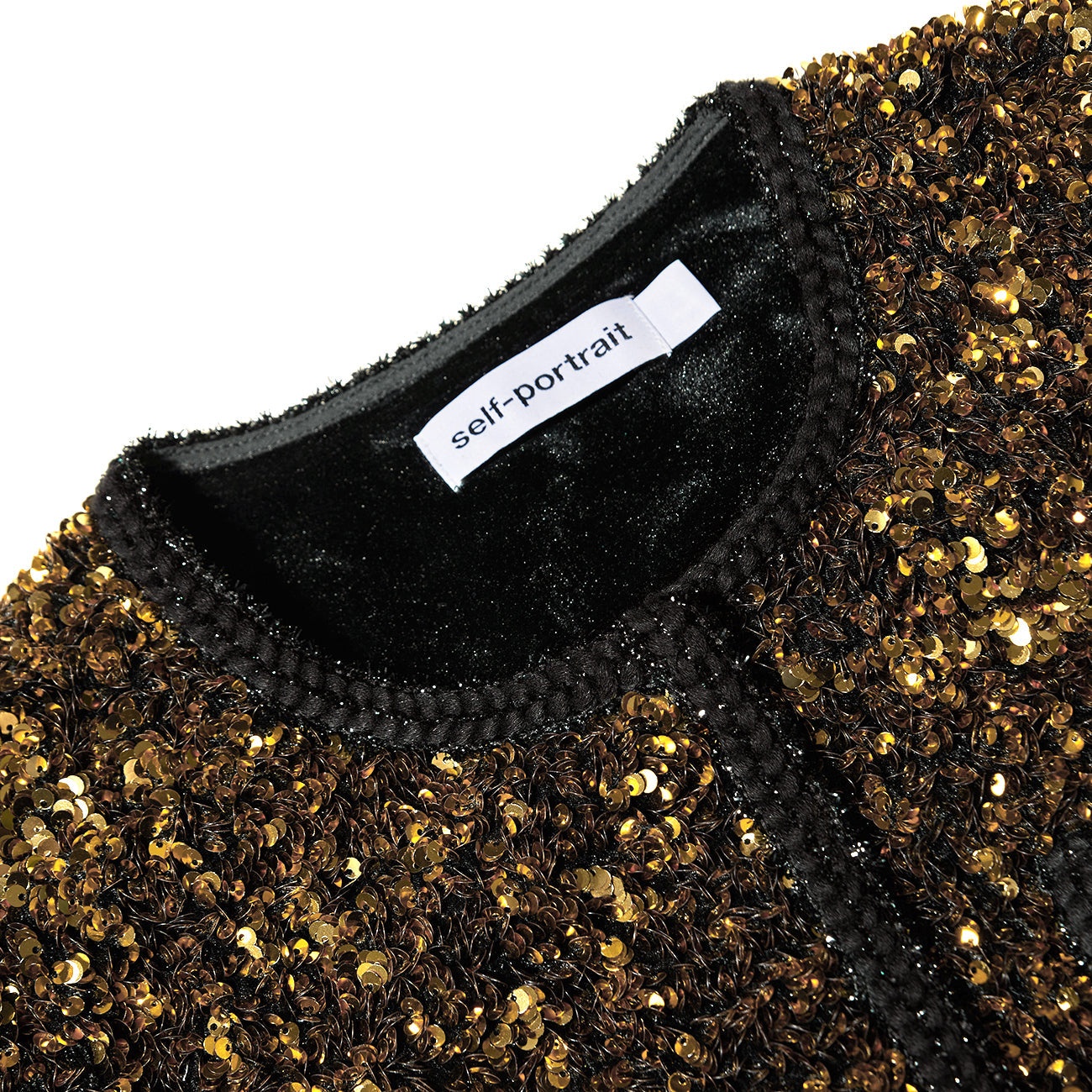 Gold Sequin Cropped Jacket - 4